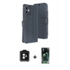 MARSİLYAN™- iPhone 11 Kılıf Siluet Işık Serisi - Siyah 360 Mat Full Body Arka Koruyucu + PVD Metal Kamera Lens - YL