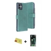 MARSİLYAN™- iPhone 11 Kılıf Siluet Işık Serisi - Siyah 360 Mat Full Body Arka Koruyucu + Rainbow Kamera Lens Koruma Cam - KI