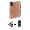 MARSİLYAN™- iPhone 11 Kılıf Siluet Işık Serisi - Siyah 360 Mat Full Body Arka Koruyucu + Raze Metal Kamera Lens - SH