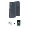 MARSİLYAN™- iPhone 11 Kılıf Siluet Işık Serisi - Siyah 360 Mat Full Body Arka Koruyucu + Pers Alüminyum Kamera Lens - YL