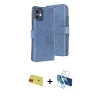 MARSİLYAN™- iPhone 11 Kılıf Siluet Işık Serisi - Siyah 3D Antistatik Cam Ekran Koruyucu + Rainbow Kamera Lens Koruma Cam - KI