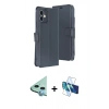 MARSİLYAN™- iPhone 11 Kılıf Siluet Işık Serisi - Siyah 3D Antistatik Cam Ekran Koruyucu + Raze Metal Kamera Lens - MI