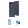 MARSİLYAN™- iPhone 11 Kılıf Siluet Işık Serisi - Siyah 3D Antistatik Cam Ekran Koruyucu + Neon Fosforlu Kamera Lens - TU