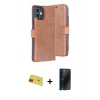 MARSİLYAN™- iPhone 11 Kılıf Siluet Işık Serisi - Siyah 3D Antistatik Hayalet Cam Ekran Koruyucu + Rainbow Kamera Lens Koruma Cam - KI