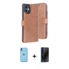 MARSİLYAN™- iPhone 11 Kılıf Siluet Işık Serisi - Siyah 3D Antistatik Hayalet Cam Ekran Koruyucu + Neon Fosforlu Kamera Lens - MI