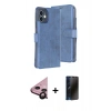 MARSİLYAN™- iPhone 11 Kılıf Siluet Işık Serisi - Siyah 3D Antistatik Hayalet Cam Ekran Koruyucu + Raze Metal Kamera Lens - SH