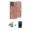 MARSİLYAN™- iPhone 11 Kılıf Siluet Işık Serisi - Siyah 3D Antistatik Hayalet Cam Ekran Koruyucu + Raze Metal Kamera Lens - KI