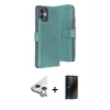 MARSİLYAN™- iPhone 11 Kılıf Siluet Işık Serisi - Siyah 3D Antistatik Hayalet Cam Ekran Koruyucu + Raze Metal Kamera Lens - GS