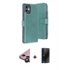 MARSİLYAN™- iPhone 11 Kılıf Siluet Işık Serisi - Siyah 3D Antistatik Hayalet Cam Ekran Koruyucu + Raze Metal Kamera Lens - SH