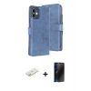 MARSİLYAN™- iPhone 11 Kılıf Siluet Işık Serisi - Siyah 3D Antistatik Hayalet Cam Ekran Koruyucu + Renkli Kamera Lens Koruma Cam - SI