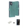 MARSİLYAN™- iPhone 11 Kılıf Siluet Işık Serisi - Siyah 3D Antistatik Hayalet Cam Ekran Koruyucu + Renkli Kamera Lens Koruma Cam - TU