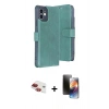 MARSİLYAN™- iPhone 11 Kılıf Siluet Işık Serisi - Siyah 3D Antistatik Mat Seramik Nano Ekran Koruyucu + Pers Alüminyum Kamera Lens - KI