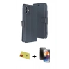 MARSİLYAN™- iPhone 11 Kılıf Siluet Işık Serisi - Siyah 3D Antistatik Mat Seramik Nano Ekran Koruyucu + Rainbow Kamera Lens Koruma Cam - KI
