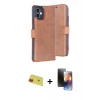 MARSİLYAN™- iPhone 11 Kılıf Siluet Işık Serisi - Siyah 3D Antistatik Mat Seramik Nano Ekran Koruyucu + Rainbow Kamera Lens Koruma Cam - KI