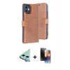 MARSİLYAN™- iPhone 11 Kılıf Siluet Işık Serisi - Siyah 3D Antistatik Mat Seramik Nano Ekran Koruyucu + Raze Metal Kamera Lens - MI