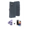 MARSİLYAN™- iPhone 11 Kılıf Siluet Işık Serisi - Siyah 3D Antistatik Mat Seramik Nano Ekran Koruyucu + Raze Metal Kamera Lens - MR