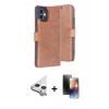 MARSİLYAN™- iPhone 11 Kılıf Siluet Işık Serisi - Siyah 3D Antistatik Mat Seramik Nano Ekran Koruyucu + Raze Metal Kamera Lens - GS