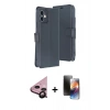 MARSİLYAN™- iPhone 11 Kılıf Siluet Işık Serisi - Siyah 3D Antistatik Mat Seramik Nano Ekran Koruyucu + Raze Metal Kamera Lens - SH
