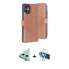 MARSİLYAN™- iPhone 11 Kılıf Siluet Işık Serisi - Siyah 3D Antistatik Seramik Nano Ekran Koruyucu + Raze Metal Kamera Lens - MI