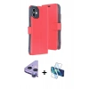 MARSİLYAN™- iPhone 11 Kılıf Siluet Işık Serisi - Siyah 3D Antistatik Seramik Nano Ekran Koruyucu + Mor Raze Metal Kamera Lens