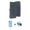 MARSİLYAN™- iPhone 11 Kılıf Siluet Işık Serisi - Siyah 3D Antistatik Seramik Nano Ekran Koruyucu + Neon Fosforlu Kamera Lens - MI