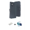 MARSİLYAN™- iPhone 11 Kılıf Siluet Işık Serisi - Siyah 3D Antistatik Seramik Nano Ekran Koruyucu + Renkli Kamera Lens Koruma Cam - PE