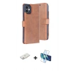 MARSİLYAN™- iPhone 11 Kılıf Siluet Işık Serisi - Siyah 3D Antistatik Seramik Nano Ekran Koruyucu + Renkli Kamera Lens Koruma Cam - PE