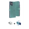 MARSİLYAN™- iPhone 11 Kılıf Siluet Işık Serisi - Siyah 3D Antistatik Seramik Nano Ekran Koruyucu + Pers Alüminyum Kamera Lens - YL