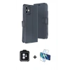 MARSİLYAN™- iPhone 11 Kılıf Siluet Işık Serisi - Siyah 3D Antistatik Seramik Nano Ekran Koruyucu + PVD Metal Kamera Lens - MI