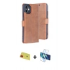 MARSİLYAN™- iPhone 11 Kılıf Siluet Işık Serisi - Siyah 3D Antistatik Seramik Nano Ekran Koruyucu + Rainbow Kamera Lens Koruma Cam - KI