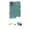 MARSİLYAN™- iPhone 11 Kılıf Siluet Işık Serisi - Siyah 3D Antistatik Seramik Nano Ekran Koruyucu + Renkli Kamera Lens Koruma Cam - SI