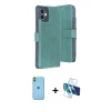 MARSİLYAN™- iPhone 11 Kılıf Siluet Işık Serisi - Siyah 3D Antistatik Seramik Nano Ekran Koruyucu + Neon Fosforlu Kamera Lens - YL