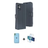 MARSİLYAN™- iPhone 11 Kılıf Siluet Işık Serisi - Siyah 3D Antistatik Seramik Nano Ekran Koruyucu + Neon Fosforlu Kamera Lens - YL