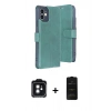 MARSİLYAN™- iPhone 11 Kılıf Siluet Işık Serisi - Siyah 6D Antistatik Mat Seramik Hayalet Nano Ekran Koruyucu + Siyah PVD Metal Kamera Lens