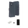 MARSİLYAN™- iPhone 11 Kılıf Siluet Işık Serisi - Siyah 6D Antistatik Mat Seramik Hayalet Nano Ekran Koruyucu + Pembe Renkli Kamera Lens Koruma Cam