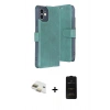 MARSİLYAN™- iPhone 11 Kılıf Siluet Işık Serisi - Siyah 6D Antistatik Mat Seramik Hayalet Nano Ekran Koruyucu + Pers Alüminyum Kamera Lens - GD