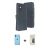 MARSİLYAN™- iPhone 11 Kılıf Siluet Işık Serisi - Siyah 6D Mat Seramik Hayalet Nano Ekran Koruyucu + Neon Fosforlu Kamera Lens - MI