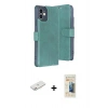 MARSİLYAN™- iPhone 11 Kılıf Siluet Işık Serisi - Siyah 6D Mat Seramik Hayalet Nano Ekran Koruyucu + Renkli Kamera Lens Koruma Cam - PE