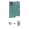 MARSİLYAN™- iPhone 11 Kılıf Siluet Işık Serisi - Siyah Bilvis 3D Cam Ekran Koruyucu + Pers Alüminyum Kamera Lens - GI