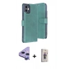 MARSİLYAN™- iPhone 11 Kılıf Siluet Işık Serisi - Siyah Bilvis 3D Cam Ekran Koruyucu + Raze Metal Kamera Lens - MR