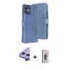 MARSİLYAN™- iPhone 11 Kılıf Siluet Işık Serisi - Siyah Bilvis 3D Cam Ekran Koruyucu + Raze Metal Kamera Lens - MR
