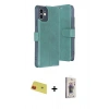 MARSİLYAN™- iPhone 11 Kılıf Siluet Işık Serisi - Siyah Bilvis 3D Cam Ekran Koruyucu + Rainbow Kamera Lens Koruma Cam - KI