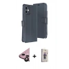 MARSİLYAN™- iPhone 11 Kılıf Siluet Işık Serisi - Siyah Bilvis 3D Cam Ekran Koruyucu + Raze Metal Kamera Lens - SH