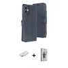 MARSİLYAN™- iPhone 11 Kılıf Siluet Işık Serisi - Siyah Bilvis 3D Cam Ekran Koruyucu + Renkli Kamera Lens Koruma Cam - SI
