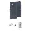 MARSİLYAN™- iPhone 11 Kılıf Siluet Işık Serisi - Siyah Bilvis 3D Cam Ekran Koruyucu + Renkli Kamera Lens Koruma Cam - TU
