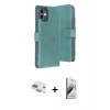 MARSİLYAN™- iPhone 11 Kılıf Siluet Işık Serisi - Siyah Bilvis 3D Mat Cam Ekran Koruyucu + Gold Pers Alüminyum Kamera Lens