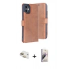 MARSİLYAN™- iPhone 11 Kılıf Siluet Işık Serisi - Siyah Bilvis 3D Mat Cam Ekran Koruyucu + Gold Pers Alüminyum Kamera Lens