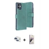 MARSİLYAN™- iPhone 11 Kılıf Siluet Işık Serisi - Siyah Bilvis 3D Mat Cam Ekran Koruyucu + Pers Alüminyum Kamera Lens - LT