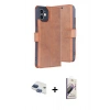 MARSİLYAN™- iPhone 11 Kılıf Siluet Işık Serisi - Siyah Bilvis 3D Mat Cam Ekran Koruyucu + Pers Alüminyum Kamera Lens - LT