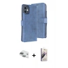 MARSİLYAN™- iPhone 11 Kılıf Siluet Işık Serisi - Siyah Bilvis 3D Mat Cam Ekran Koruyucu + Pers Alüminyum Kamera Lens - YL